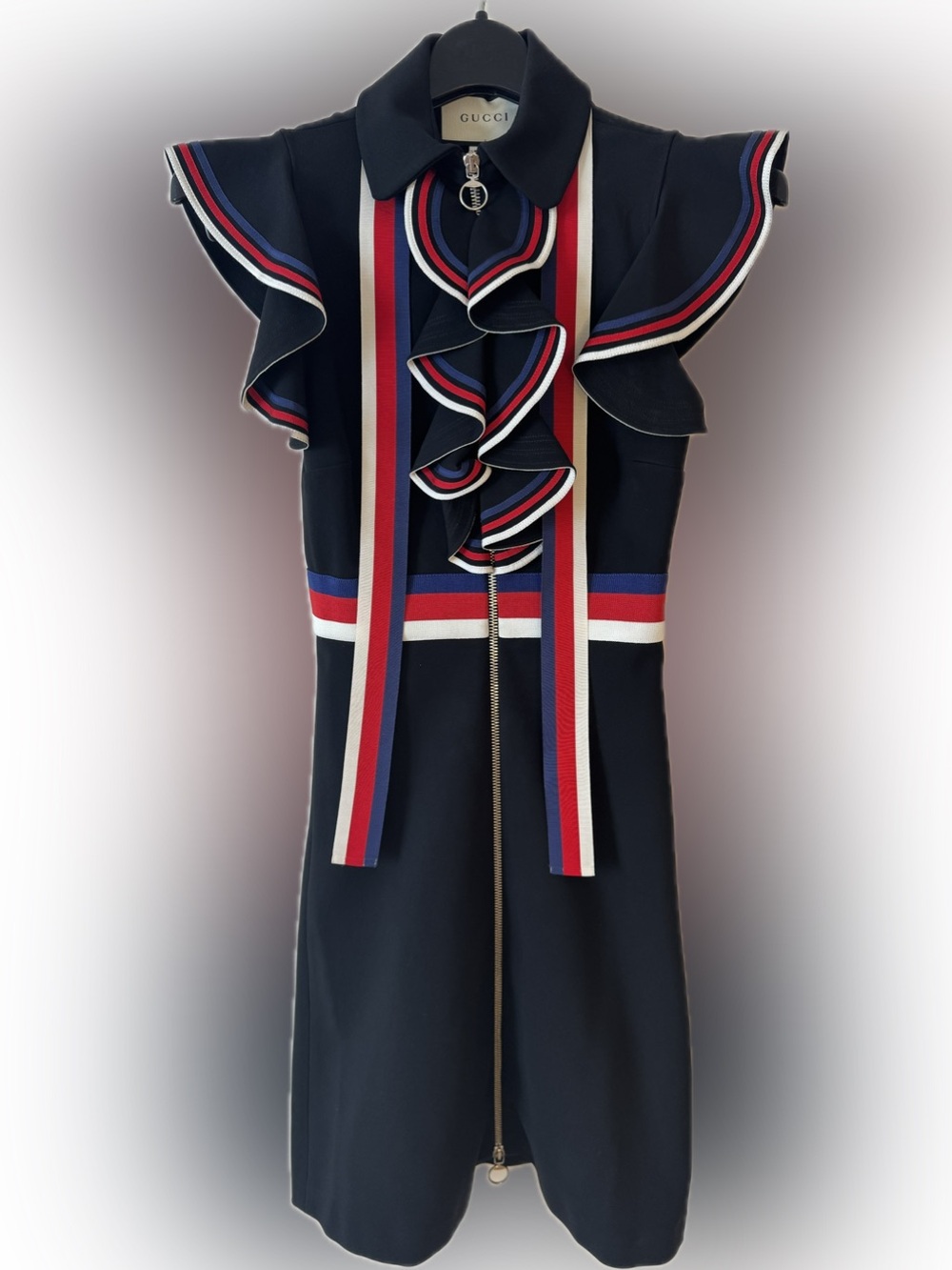 Gucci Sylvie Web Stretch Mini Dress